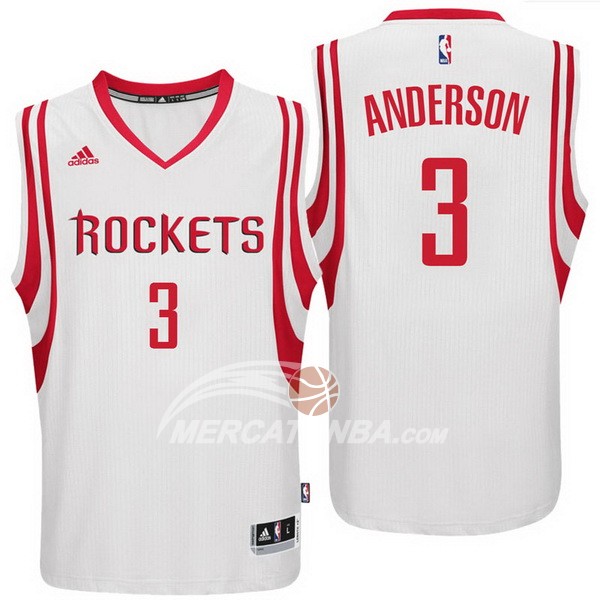 Maglia NBA Anderson Houston Rockets Blanco